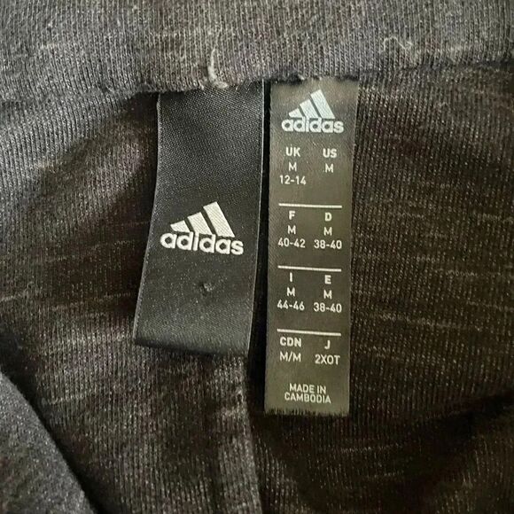 Adidas Heart Racer Track Tops Sporty Lightweight Jacket Black SZ M # 1787 - Picture 8 of 13